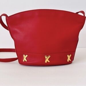 Vintage Red Paloma Picasso leather purse
